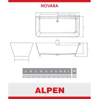 Литьевой мрамор  Alpen Novara