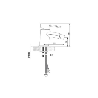 Современный  Для биде Lemark ATLANTIS LM 3208C
