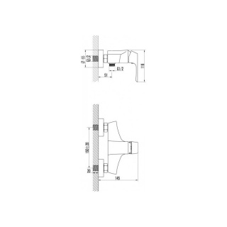 Современный  Для душа Lemark UNIT LM 4503C