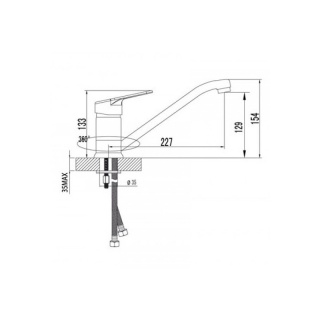 Современный  Для кухни (мойки) Lemark Luna LM 4104C