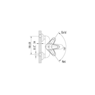 Современный  Для ванны Lemark Luna LM 4102C