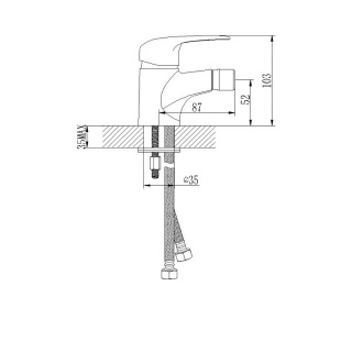 Современный  Для биде Lemark PRAMEN LM 3308C