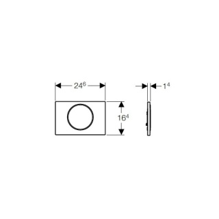 Кнопка смыва для унитаза  Geberit Sigma Sigma 10 115.758.KJ.5 белый / хром