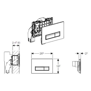 Кнопка смыва для унитаза  Geberit Sigma Sigma 40 115.600.SJ.1 с системой удаления запаха
