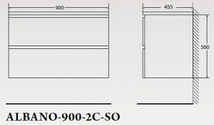 Тумба с раковиной  BelBagno, 