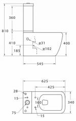 Напольные  BelBagno напольный ARDENTE-R безободковый