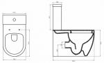 Напольные  BelBagno компакт MARINO безободковый