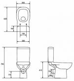 Напольные  Cersanit компакт Trento TR 011