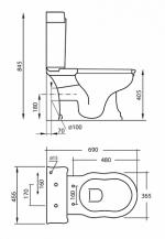 Напольные  Cezares компакт Royal Palace CZR-012