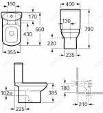 Напольные  Roca компакт Dama Senso 342517000