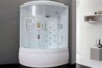 С гидромассажем  Royal Bath RB 140ALP-T (прозрачное) правая