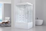 С гидромассажем  Royal Bath RB 8100BP2-T (прозрачное) левая