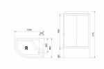 С гидромассажем  Royal Bath RB 8120BK2-M (матовое) правая