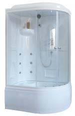 С гидромассажем  Royal Bath RB 8120BK2-T (прозрачное) левая