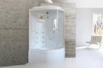 С гидромассажем  Royal Bath RB 8120BK2-T (прозрачное) левая