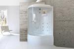 С гидромассажем  Royal Bath RB 8120BK2-T (прозрачное) правая