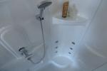С гидромассажем  Royal Bath RB 8120BK2-T (прозрачное) правая