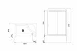 С гидромассажем  Royal Bath RB 8120BP2-T (прозрачное) правая