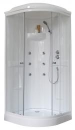 С гидромассажем  Royal Bath RB 90HK2-T (прозрачное)