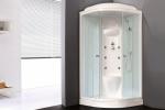 С гидромассажем  Royal Bath RB 90HK7-WT (белое/прозрачное)