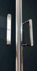 С гидромассажем  Royal Bath RB 100HK7-WT-CH (белое/прозрачное)