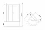 С гидромассажем  Royal Bath RB 100NRW-T-CH (прозрачное)