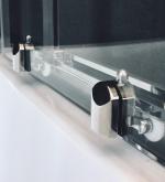 С гидромассажем  Royal Bath RB 150ALP-T-CH (прозрачное) левая