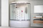 С гидромассажем  Royal Bath RB 170ALP-C-CH (матовое) левая