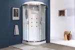 С гидромассажем  Royal Bath RB 90HK2-T-CH (прозрачное)