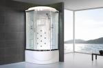 С гидромассажем  Royal Bath RB 90NRW-T-CH (прозрачное)