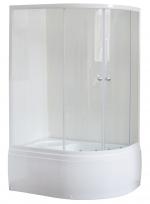 Душевой угол  Royal Bath 8120BK-T (прозрачное) левый