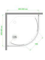 Душевой угол  Royal Bath HKD-C 90х90х185 (матовое)