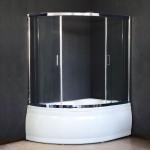 Штора на ванну  Royal Bath 150ALP-T-CH (хром/6мм прозрачное)