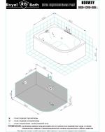 Гидромассажные  Royal Bath RB331100CM-L COMFORT 180х120х66 L
