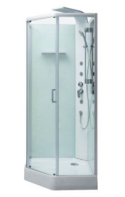 Обычные  Aquanet Passion P 90x90, прозрачное стекло
