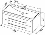 Тумба с раковиной  Aquanet, 