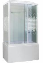 С гидромассажем  Niagara NG-307-01R (1200х800х2200) высокий поддон(50см) стекло МОЗАИКА