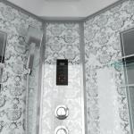 С гидромассажем  Niagara NG-7710W (1000x1000х2150) высокий поддон стенки БЕЛЫЕ