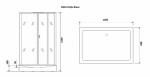 Обычные  Niagara NG- 6912-01QL BLACK (1200х800х2100) низкий поддон (16 см) стекло ТОНИРОВАННОЕ, 4 места