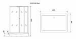 Обычные  Niagara NG- 6912-01QR BLACK (1200х800х2100) низкий поддон (16 см) стекло ТОНИРОВАННОЕ,4 места
