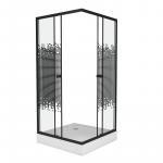 Душевой угол  Niagara NG- 010-14Q BLACK (1000х1000х1950)