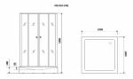 Душевой угол  Niagara NG- 010-14Q BLACK (1000х1000х1950)