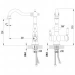 Современный  Для кухонной мойки Lemark Comfort (LM3065C)