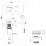 Современный  Для раковины Lemark Peretto (LM6306RB)