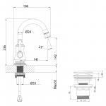 Современный  Для раковины Lemark Peretto (LM6307RB)