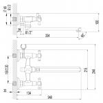 Современный  Для ванны и душа Lemark Contour (LM7451C)