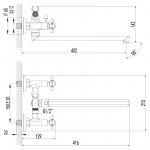 Современный  Для ванны и душа Lemark Vista (LM7651C)