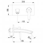 Современный  Для раковины Lemark Mars (LM3526C)