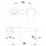 Современный  Для раковины Lemark Status (LM4426C)