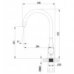 Современный  Для кухонной мойки Lemark Atlantiss (LM3255C)
